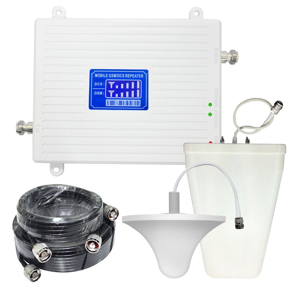 Hot sale dual Band Signal Booster 900 1800 2100 Mhz Mobile Network Booster 3G 4G Gsm Repeater/Amplifier